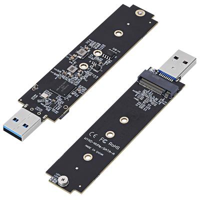Adaptador M.2 NGFF USB 3.1 M.2BKey Tipo-C Conversor de Disco Rígido Caixa Adaptadora para Disco Rígido M.2 SSD SATA/NVMe para SSD 2230/2242/2260/2280