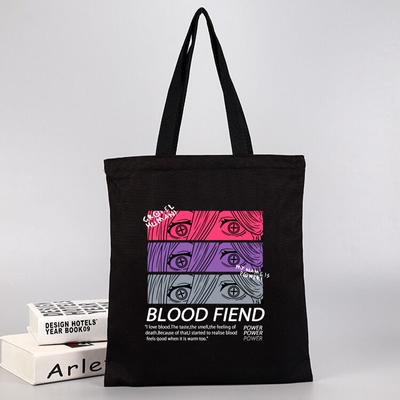 Anime  Chainsaw Manr Shopping Bag Women's Harajuku Tote Bag Canvas Shoulder Bag Ulzzang Eco Bag
