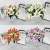 Artificial Lily Flower Bouquet For Wedding Decor And Hotel Lobby Arrangements