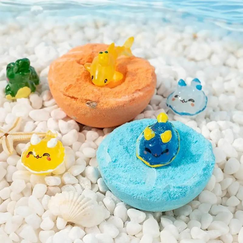 Children’s Bath Bombs Set Bath Gift with Hidden Toys Safe Ocean Bubble Bath Perfect for Sensory Play Bathtime Fun