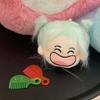 Long Hair Doll Pendant Cute Doll Cartoon Design Doll Girl Head Key Chain Doll Girl