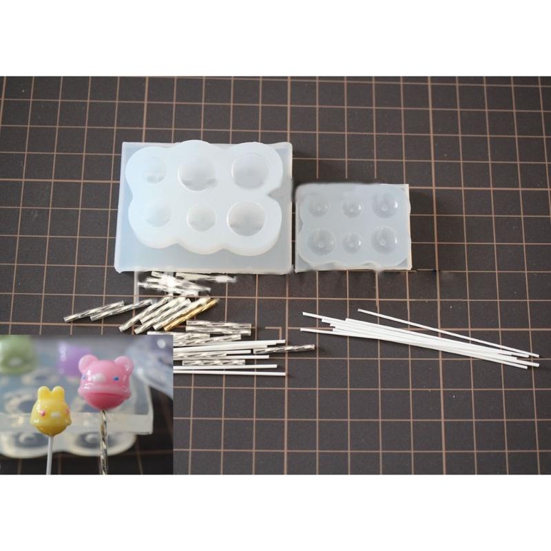 Lollipop Earrings Silicone Decorative Pendant Mold Handmade Epoxy Silicone Mold Epoxy Resin Molds Making Crafts