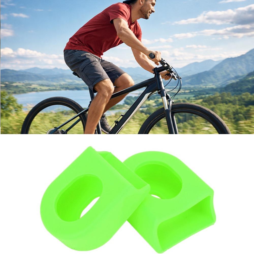 10PCS Silicone Cycling Crank Boot Soft Crank Arm Protectors Durable Crank Arm Cover  Mountain Bike