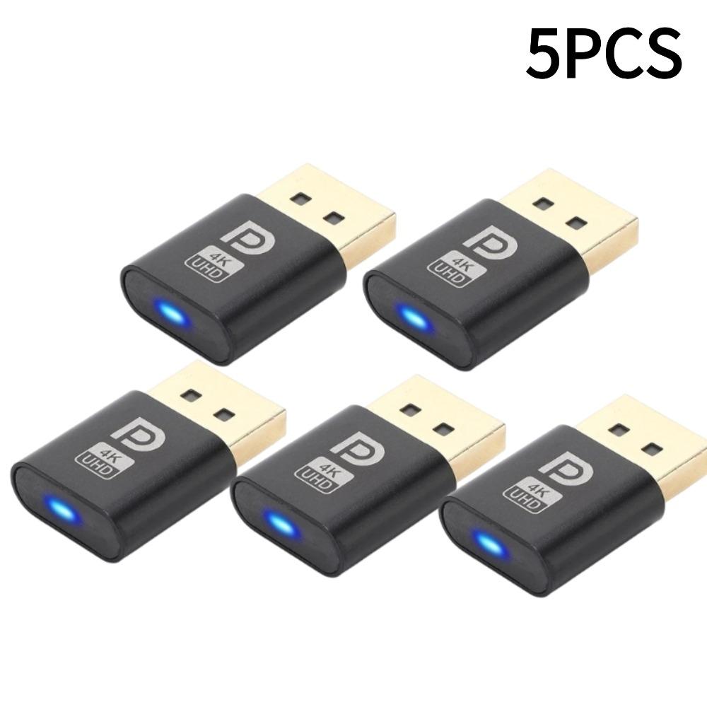 1/3/5pcs DP Virtual Display Adapter 4K HDMI Dummy Plug DP VGA DVI Mini DP Display Emulator for PC Desktop Accessories