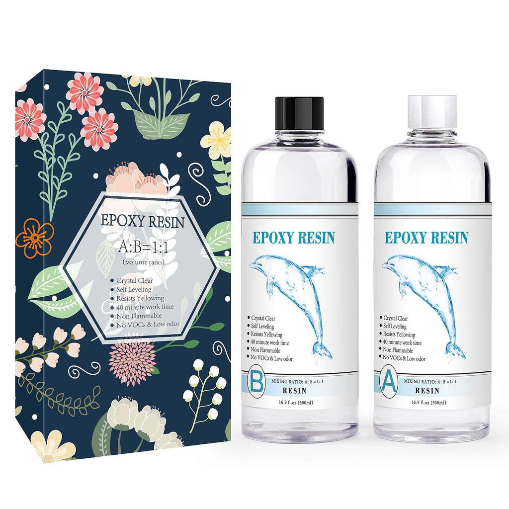 Gereedschapskist met DIY Hoge Transparantie Vergeling Bestendig AB Epoxylijm in Kleurdoos - Gratis Verzending