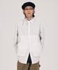 AT THE MOMENT Garment Washed Pocket Shirt Jacket_White