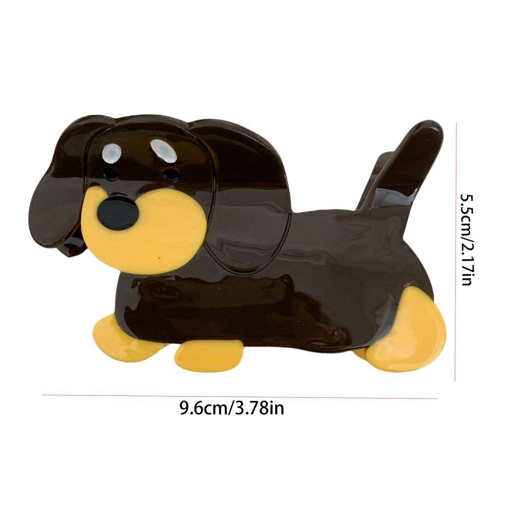 Creative Acetic Acid Acetate Sausage Dog Hair Claw Pet Big Hair Claw Animal Hair Clip Cartoon Headdress Shark Clip Female