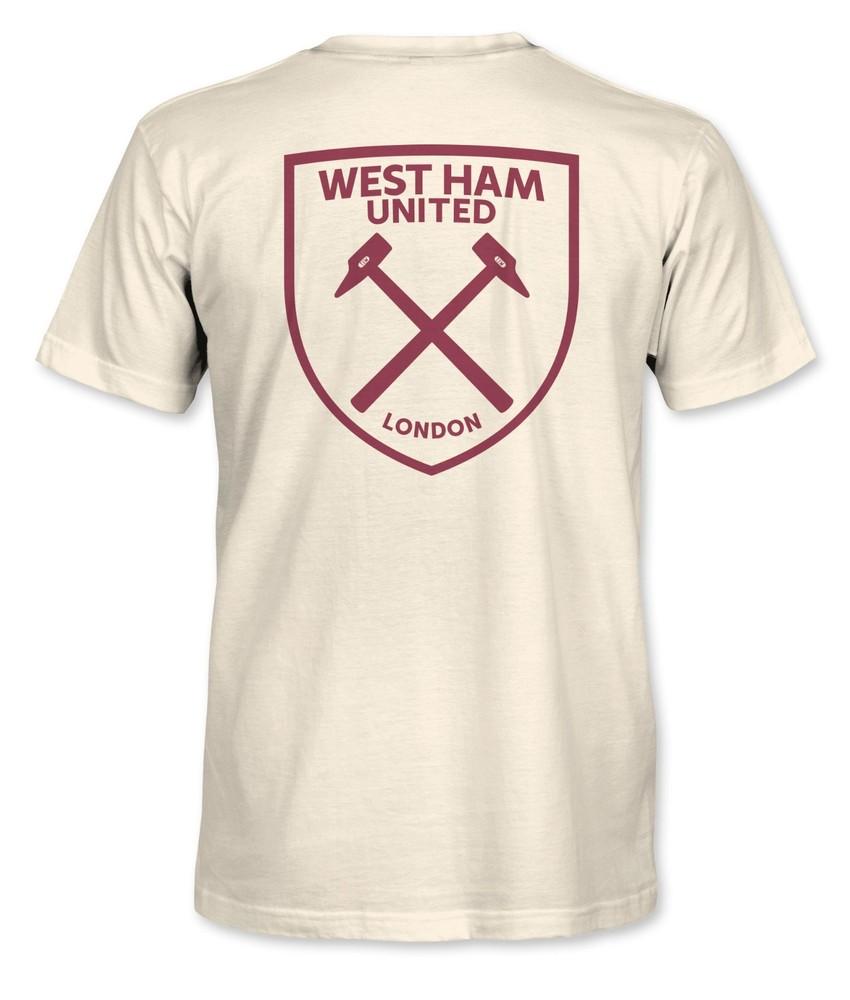 WEST HAM UNITED Футболка Премиум Тяжелый Хлопок с Большим Логотипом - 1863FC Унисекс Футболка XXXXL