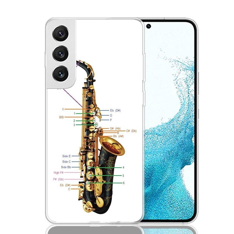 Music Saxophone Instrument For Samsung Galaxy A17 A16 A15 A14 A13 A56 A55 A54 A53 Phone Case A36 A35 A34 A33 A26 A25 A24 A23 A05