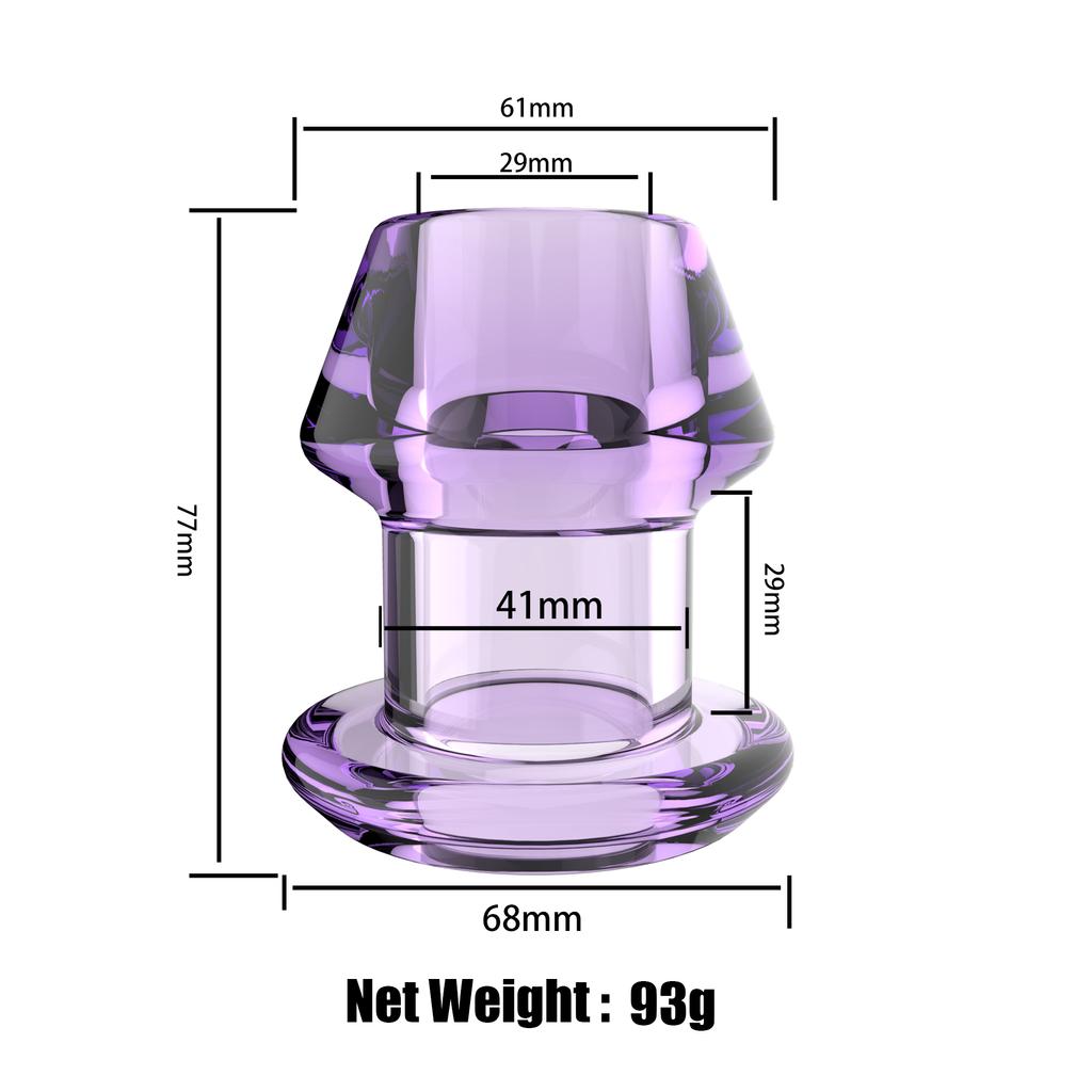 S-XL Silica Gel Hollow Anal Butt Plug Anus Dilator Enema Probe Expansion Sex Toys Adult Products