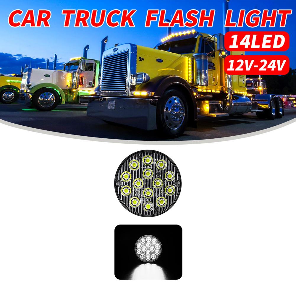 1 Piece Round LED Tail Light 16 LEDs 50000 Hours ABS Material