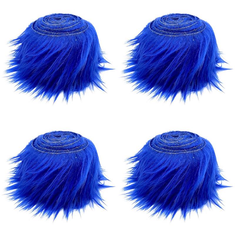 5cm*1.5m Winter Decorative Fabric Supplies DIY Artificial Christmas Decor Ribbon Tapes Fur Stripe