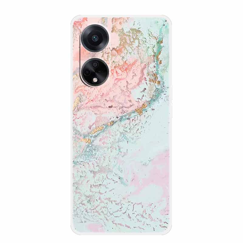 Guscio Morbido Marmo Per Oppo A78 Oppo A18 Custodia TPU Silicone Custodia Telefono Per Oppo A38 A58 Copertura Bordo Trasparente Coque A58X A98 5G Funda