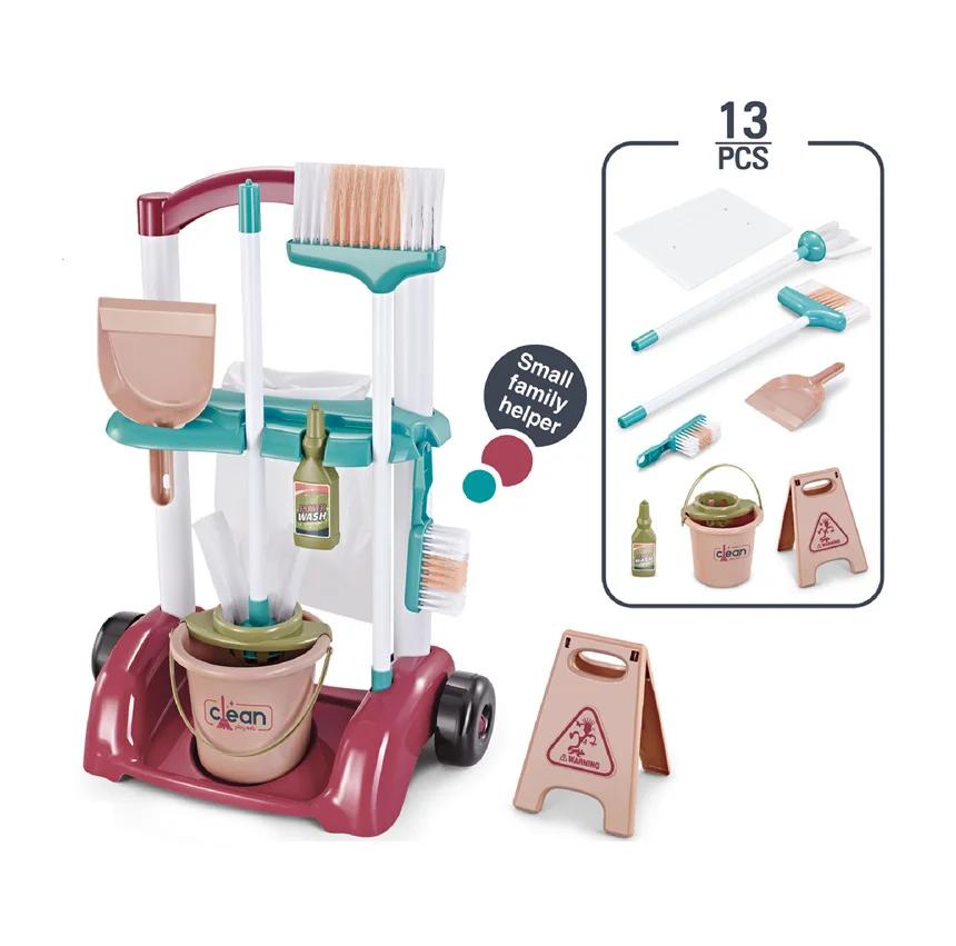 

Детский набор игрушек для уборки дома Инструмент для уборки дома Игрушка для ролевых игр Уборка дома Игра Набор швабры и веника для мальчиков и девочек Подарок