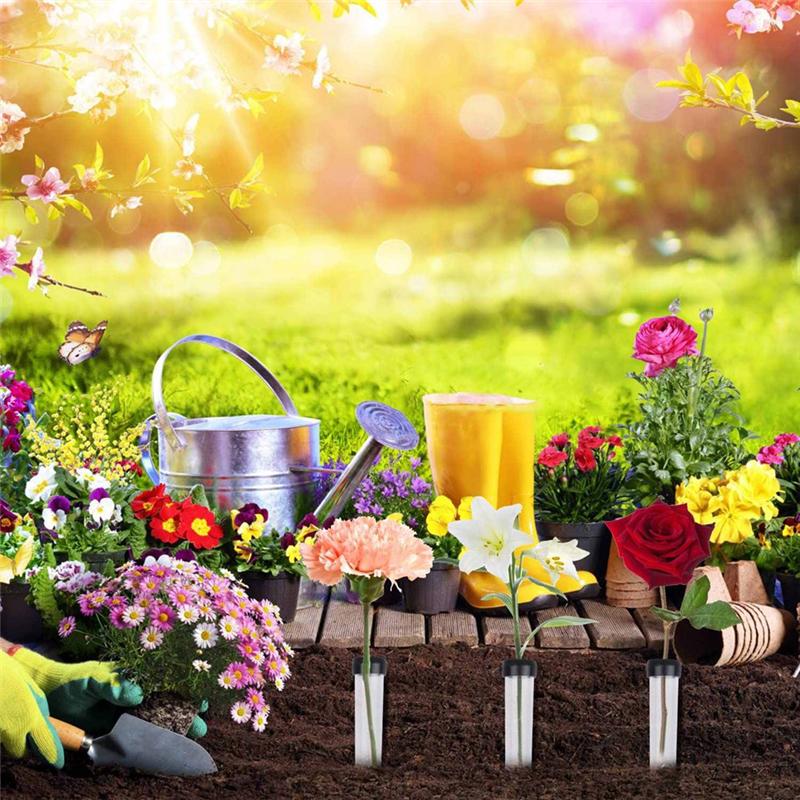 T02C!100PCS Plastic Flower Tubes Transparent Water Tube For Flowers, Reusable Flowers, Water Tubes