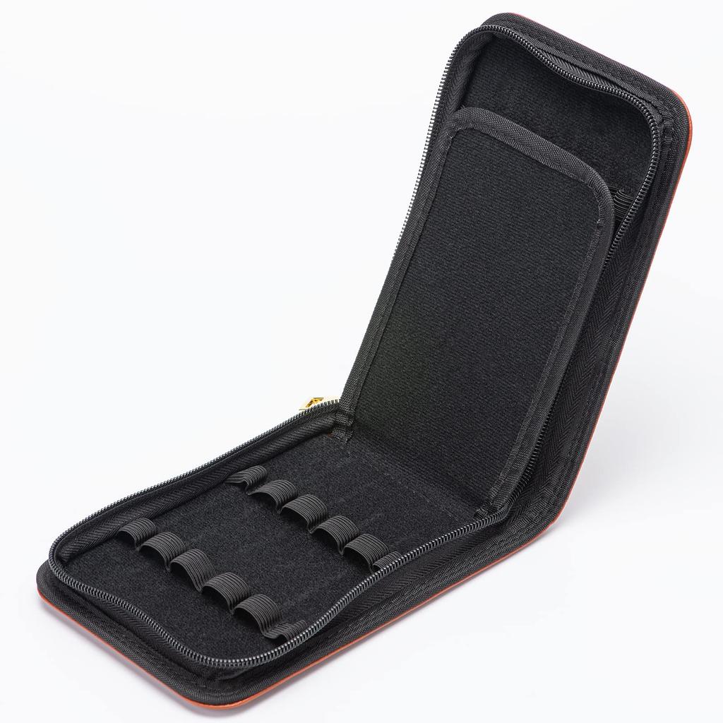 Lanxivi Fountain Pen Rollerball Coffee PU Leather Case for 12 Pens