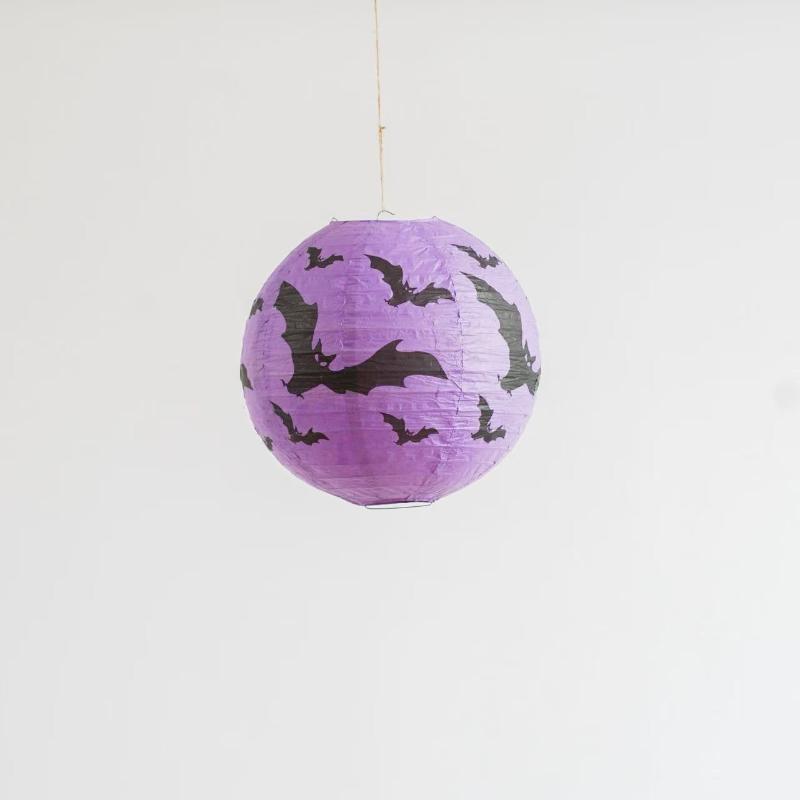 Halloween Pumpkin Paper Lantern Bat Spider Skull Hanging Lamp For Bar Mall Window Home Party Atmosphere Decor Ornament