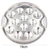 Escargot Plate 12-Holes Stainless Steel Snail Mushroom Escargot Baking Plate Dishes for Escargot