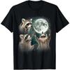 Summer Round Neck 3D Cute Funny Raccoon Graphic Print Top Fashionable Casual Short Sleeved Men's T-shirts