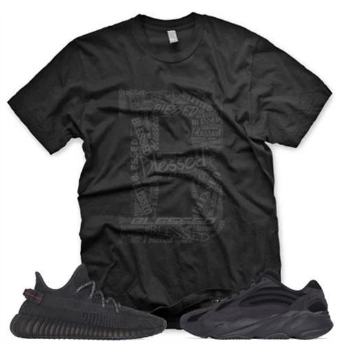 New B BLESSED T Shirt for Adidas YZ Boost 700 350 Vanta S
