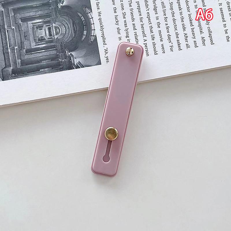Universal Silicone Wristband Phone Holder Finger Ring Phone Hand Band Bracket Push Pull Grip Phone Stand Sticker Phone Holder