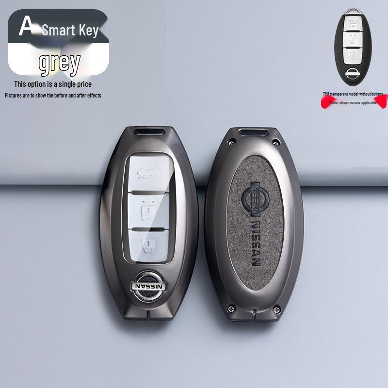 Nissan Key Case: Compatible with Qashqai, Kicks, X-Trail, Murano, Tiida, Sylphy, Pathfinder - Premium Unisex Car Key Shell & Buckle