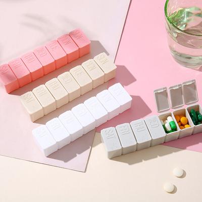 2 stücke Kunststoff Wöchentlich Pille Box Täglichen Veranstalter Medizin Tablet Lagerung Dispenser Woche