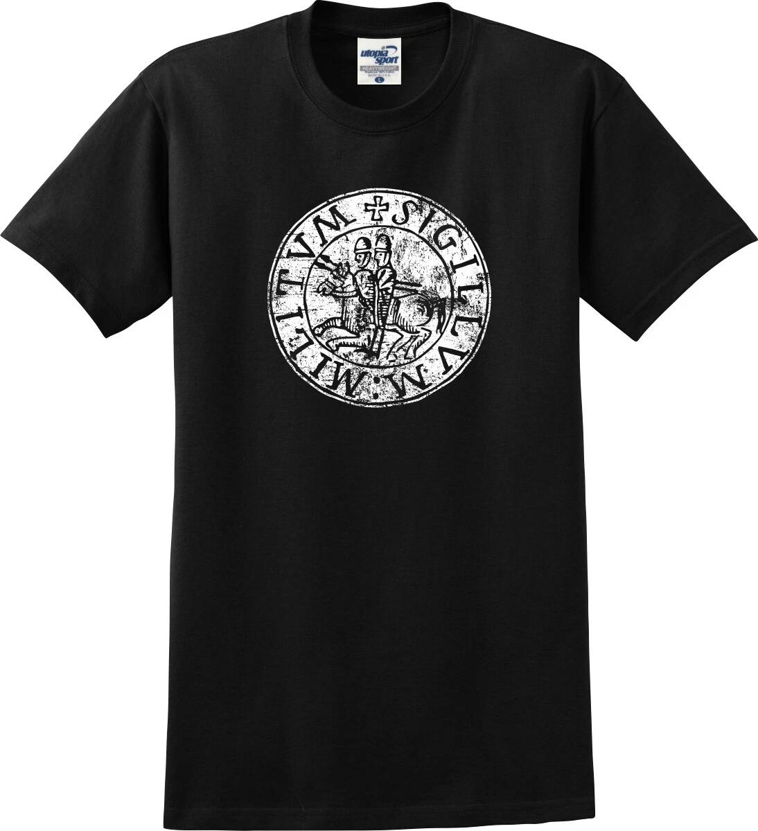 

Distressed Seal of The Knights Templar Unisex T shirt (S-5X) XL