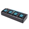 Charger Station Fit for MAKITA BL1430 BL1820 BL1830 BL1850 Battery 4 Ports 3A Fast Charging Lithium Battery Charger EU