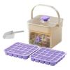 Ice Cube Mold with Lids And Container Press-to-release Ice Tray Double Layer