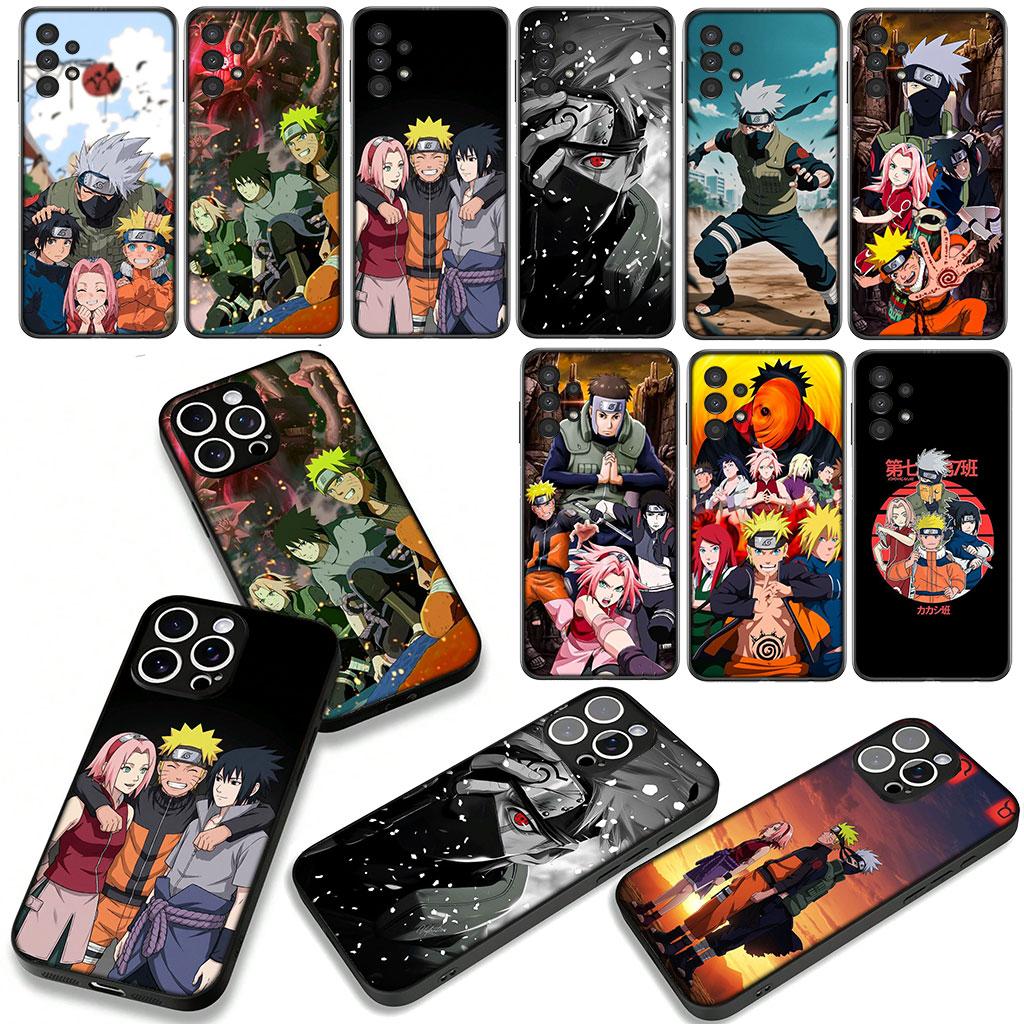 for Samsung Galaxy A36 A17 A26 A07 A35 A54 A53 A13 A33 A34 S8 S9 S20 S21 FE S10 Plus Case Kakashi Narutos Sasuke Haruno Sakura