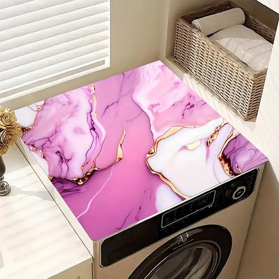 1 Stück Rosa Marmor Muster Geschirr Gummi Trockenmatte Für Café Restaurant Küche Teppich Geschirr Langlebig Diatomeenerde Tischmatte Haustiermatte Kaffeegeschirr