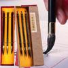 Premium Kalligraphie-Pinselset Luxus Wolfshaar Grauer Schwanz 3-teilige Geschenkbox für Traditionelle Chinesische Malerei Kalligraphie