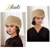 1Pc Hatless Windproof Hat Hoop Warm Acrylic Fiber Fashion Hair Accessory Hat Plush