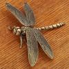 Libel Ornament Delicaat Modelleer Beeldje Vintage Koperen Dier Ornament Rustieke Stijl voor Huisdecoratie
