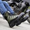 Bacca Bucci FLAME Original 7-Eye Moto Inspired Mild Water Proof High Top Ankle Snow Boots for Men