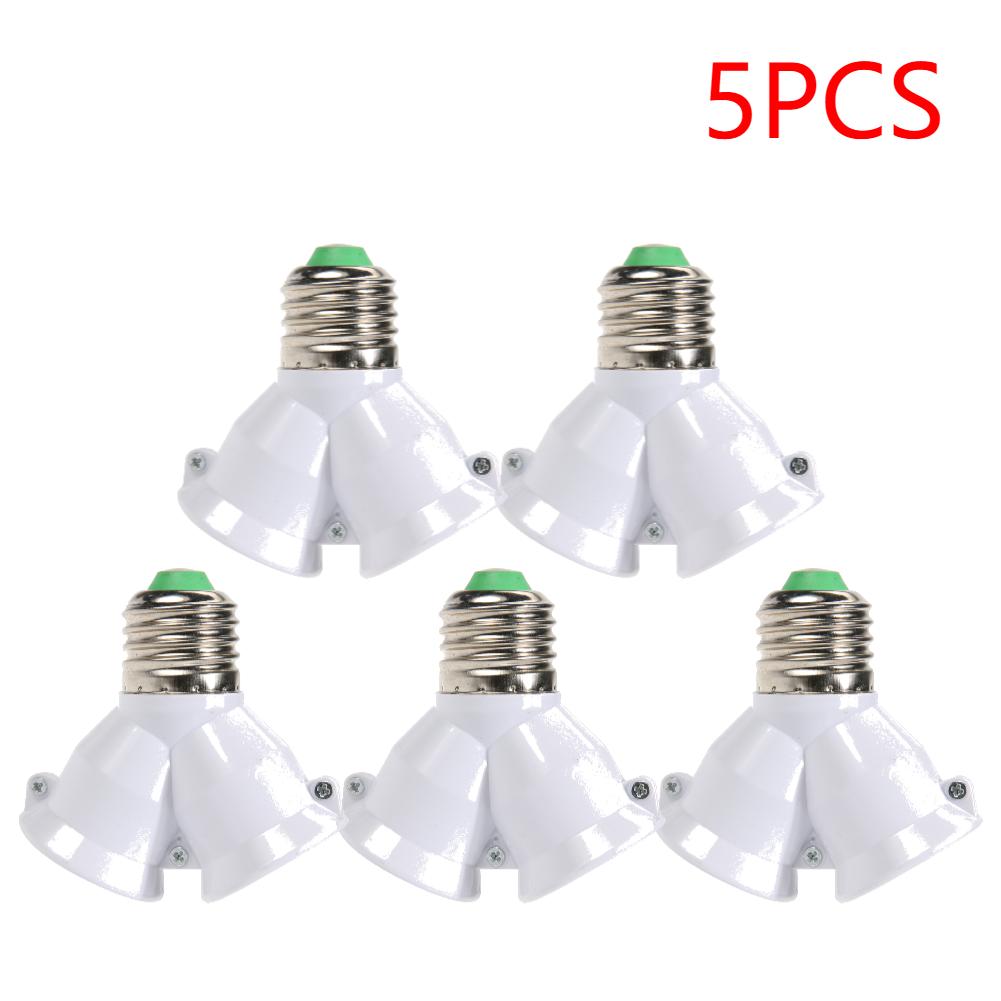 1-10PCS E27 Conversion Head Bulb Socket 2 in 1 lamp Holder Extender Distributor Converter Plug Light Base for LED Bulb Splitter