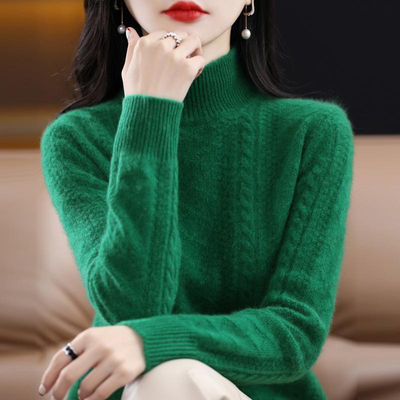 Thickened Half-old Cardigan for Women In Autumn and Winter New Skin-friendly and Warm Cashmere Sweater for Collapsing Versatile Sweater