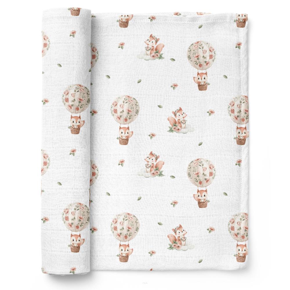 Bamboo diaper 75x75 (squirrels)