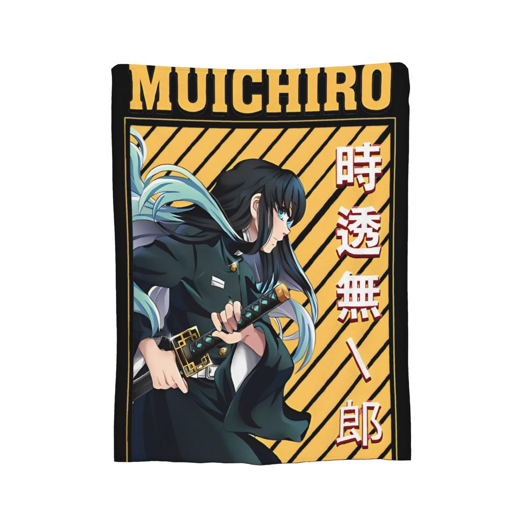 Muichiro Tokito  Blankets Fleece Awesome Breathable Throw Blanket for Bedding Lounge Autumn/Winter,