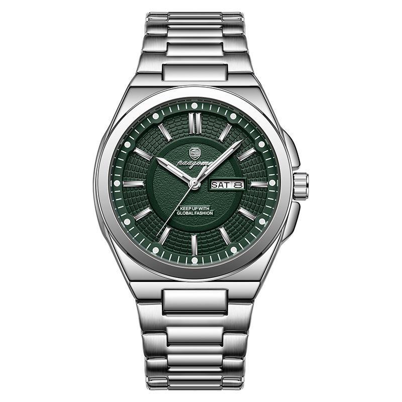 Fashion Classic Man Watch Waterproof Luminous Date Week Luxury Men Watch Stainless Steel Quartz Business Men's Watches