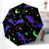 1PC Bat Moon Umbrella-8-Rib Reinforced Portable Folding Travel Suitable for All Seasons Outdoor Daily , Fun Design-Z0433
