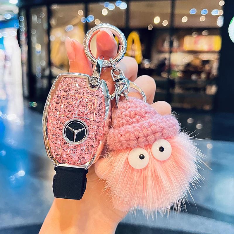 TXF4   Fashion Car Key Case Cover For Mercedes Benz A B C E Class GLS GLA GLK GLC CLS CLA AMG W204 W205 W212 W463 W176 Keychain Fob