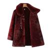 Women's Vintage Scarf Collar Fleece-Lined Button-Up Jacket