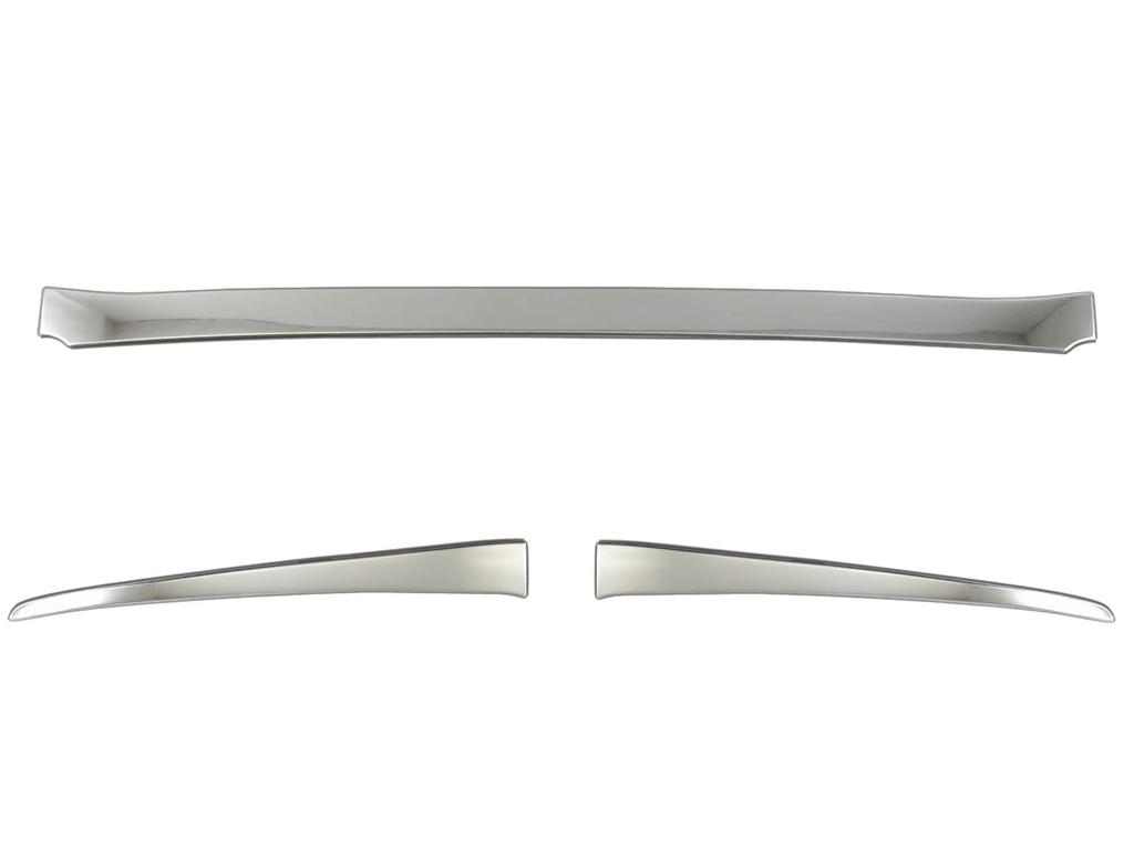 BRIGHTZ Finish Stainless Steel Plated Front Lip Mould for Toyota Solio Ultra-Mirror (3-Piece Set) (2007, 2008, 2009, 2010, 2011, 2012, 2013, 2014)