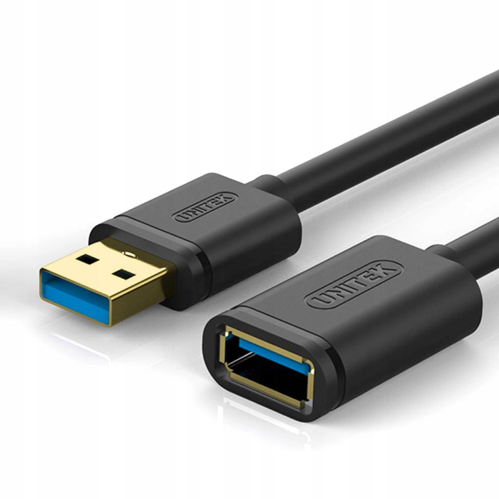 Kabel Unitek Y-C457GBK Przedłużacz USB 3.0 AM-AF 1,0m