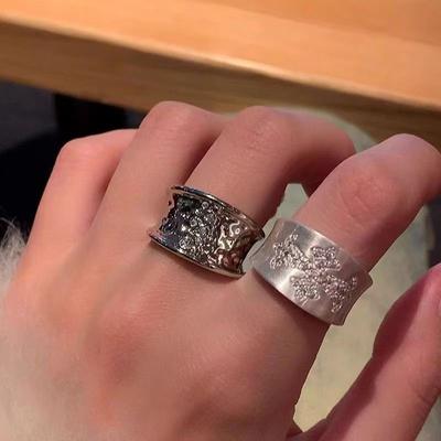 Cold Style Cross Ring for Women, Light Luxury, Niche, High-end, Exaggerated Temperament, Versatile