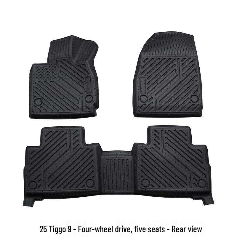 Tiggo 9 Foot Mats: Durable, Eco-Friendly TPE, Anti-Scratch, Easy-to-Clean Interior Upgrade for 25 Models