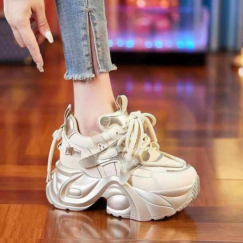 Casual Platform Sneakers For Women With Thick Sole And Height Boost In Summer And Spring