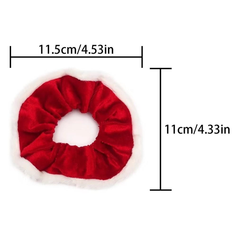 High Elastic Xmas Velvet Hair Band Christmas Themed Hair Accessories Elegant Hair Ring Daily Wear